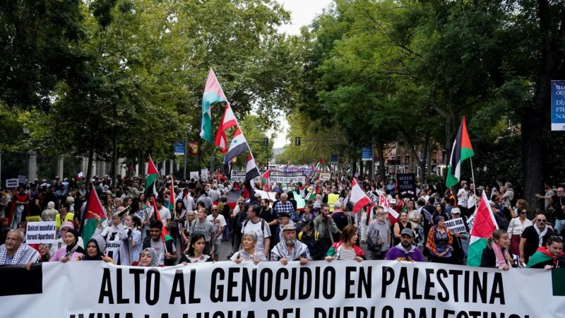 Protestos marcam um ano de conflito entre Israel e Hamas