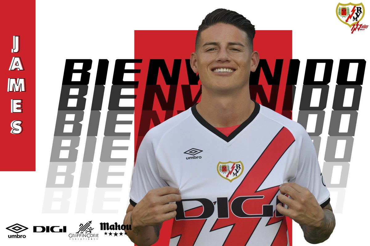 James Rodríguez é escanteado no Rayo Vallecano