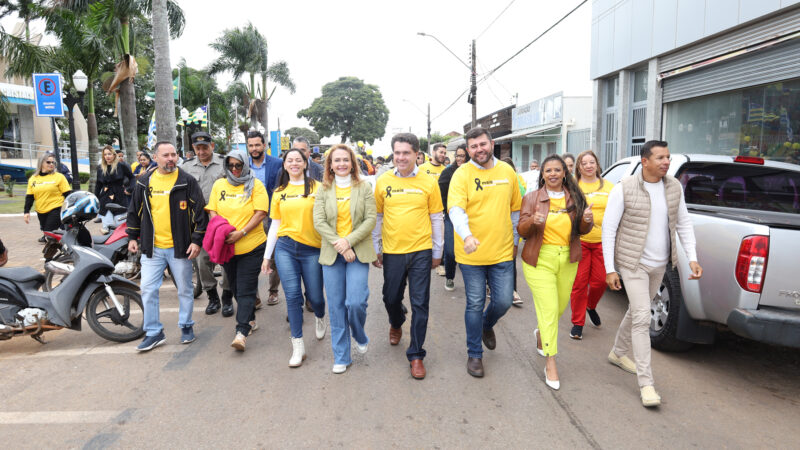 Caminhada do Maio Amarelo mobiliza autoridades e comunidade em prol de um trânsito mais seguro
