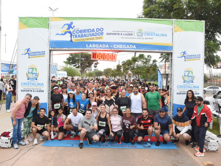 Cristalina realiza a Primeira Corrida do Trabalhador com grande participação popular e espírito esportivo
