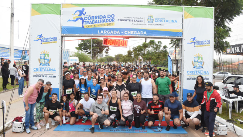 Cristalina realiza a Primeira Corrida do Trabalhador com grande participação popular e espírito esportivo