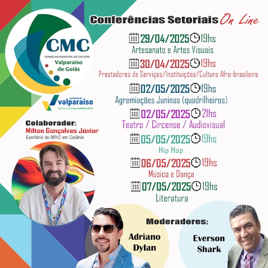 CONFERÊNCIAS SETORIAIS DE CULTURA AVANÇAM EM VALPARAÍSO DE GOIÁS