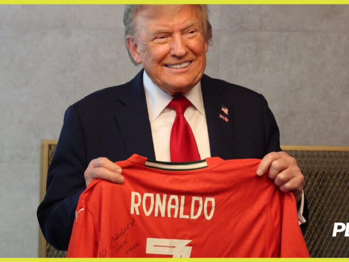 Cristiano Ronaldo pede paz em camisa enviada a Trump
