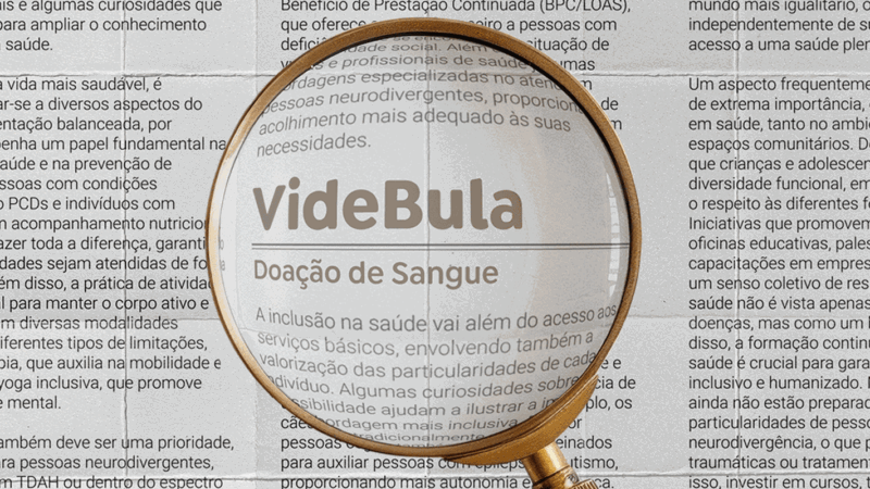 VideBula fala da doação de sangue por PcDs e raros